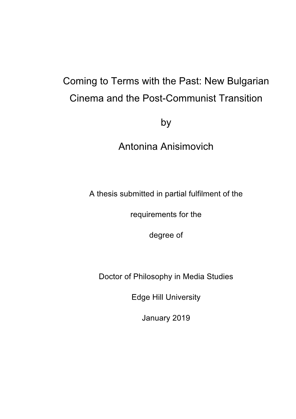 Anisimovich Phd Thesis