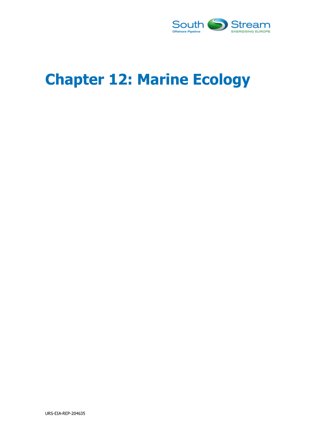 Marine Ecology