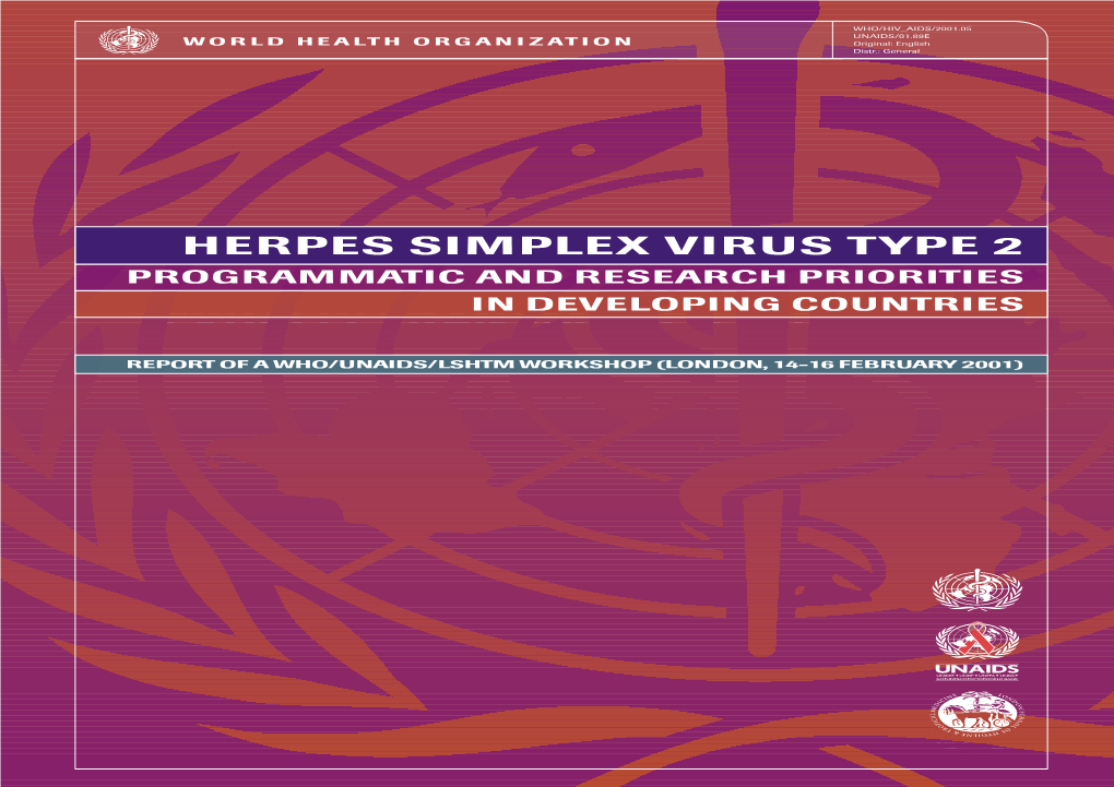 Herpes Simplex Virus Type 2 Programmatic An