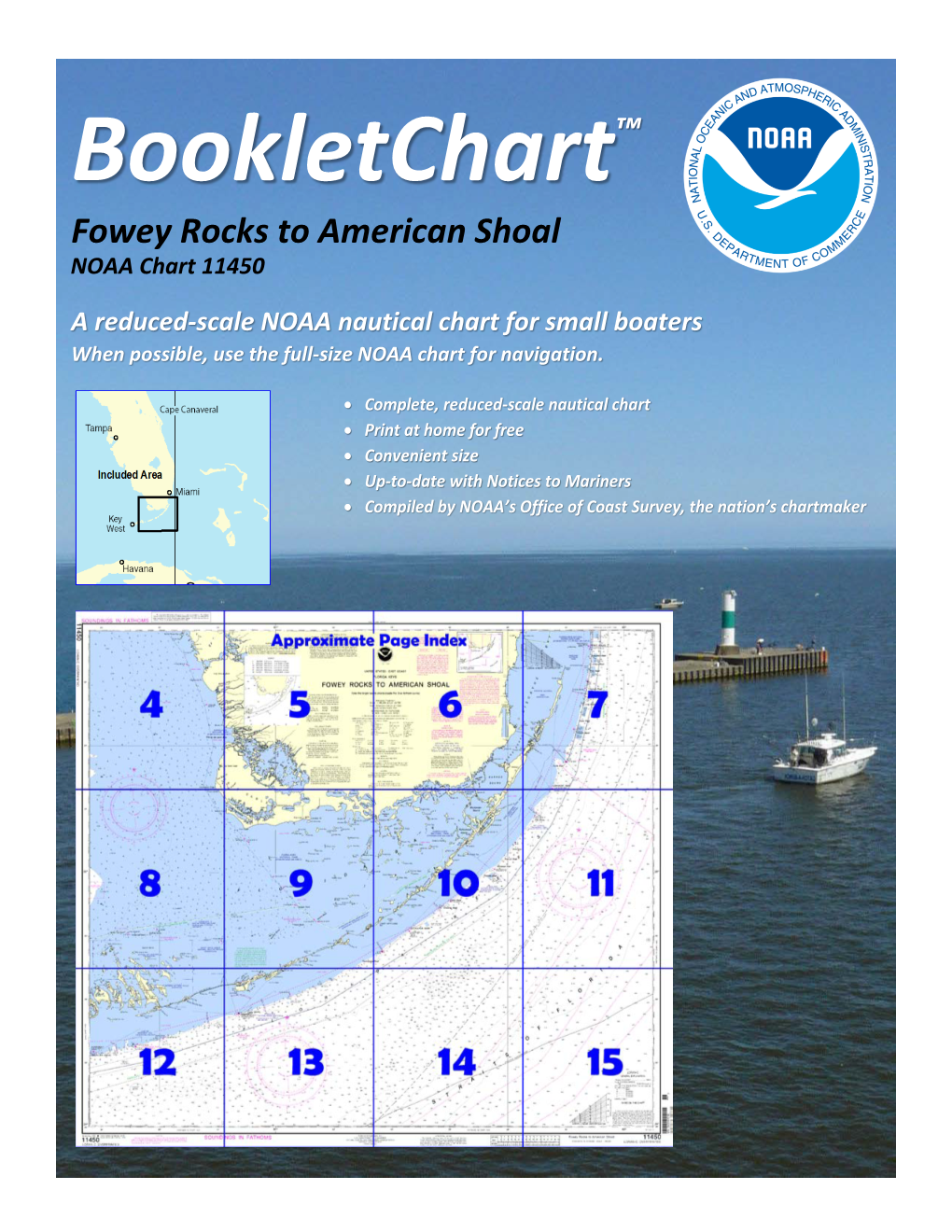 Bookletchart™ Fowey Rocks to American Shoal NOAA Chart 11450