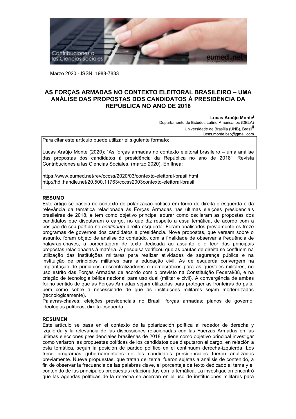 Uma Análise Das Propostas Dos Candidatos À Presidência Da República No Ano De 2018