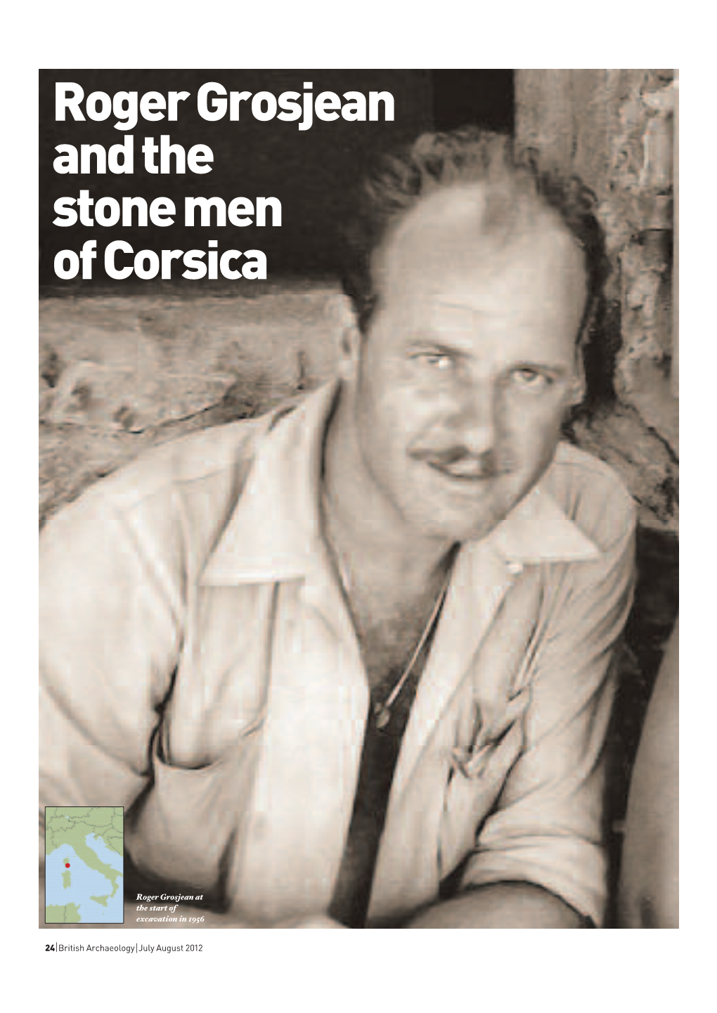 Roger Grosjean and the Stone Men of Corsica