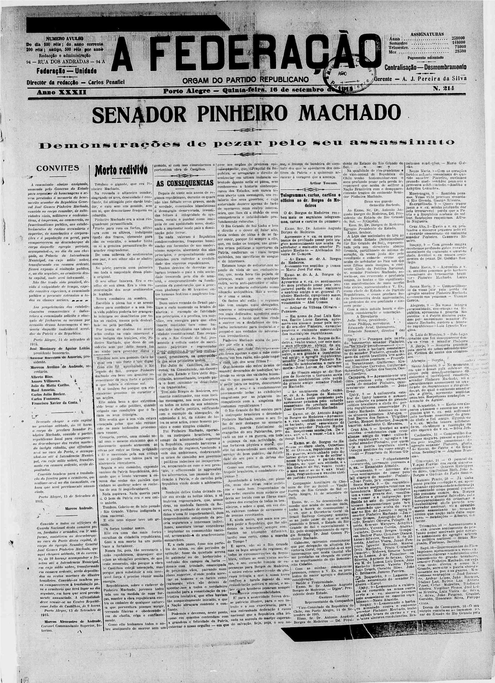 SENADOR PINHEIRO MACHADO ;4I;