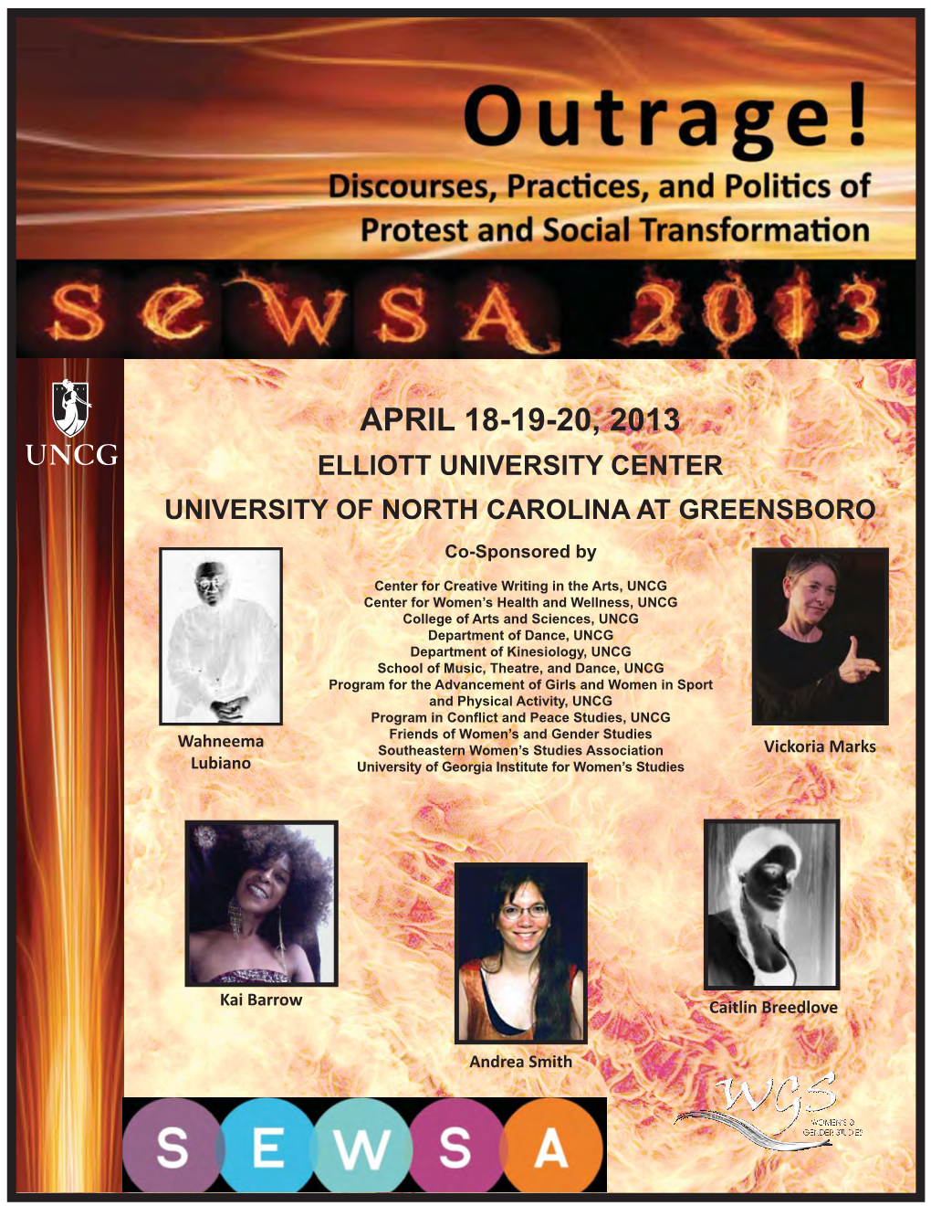 April 18-19-20, 2013 Elliott University Center University of North Carolina at Greensboro