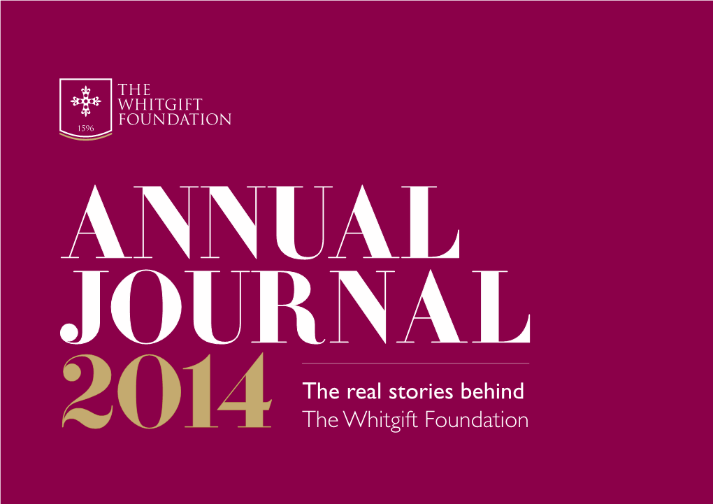 2014 the Real Stories Behind the Whitgift Foundation