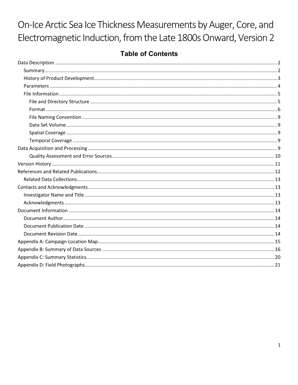 On-Ice Arctic Sea Ice Thickness Measurements by Auger, Core, and Electromagnetic Induction, from the Late 1800S Onward, Version 2