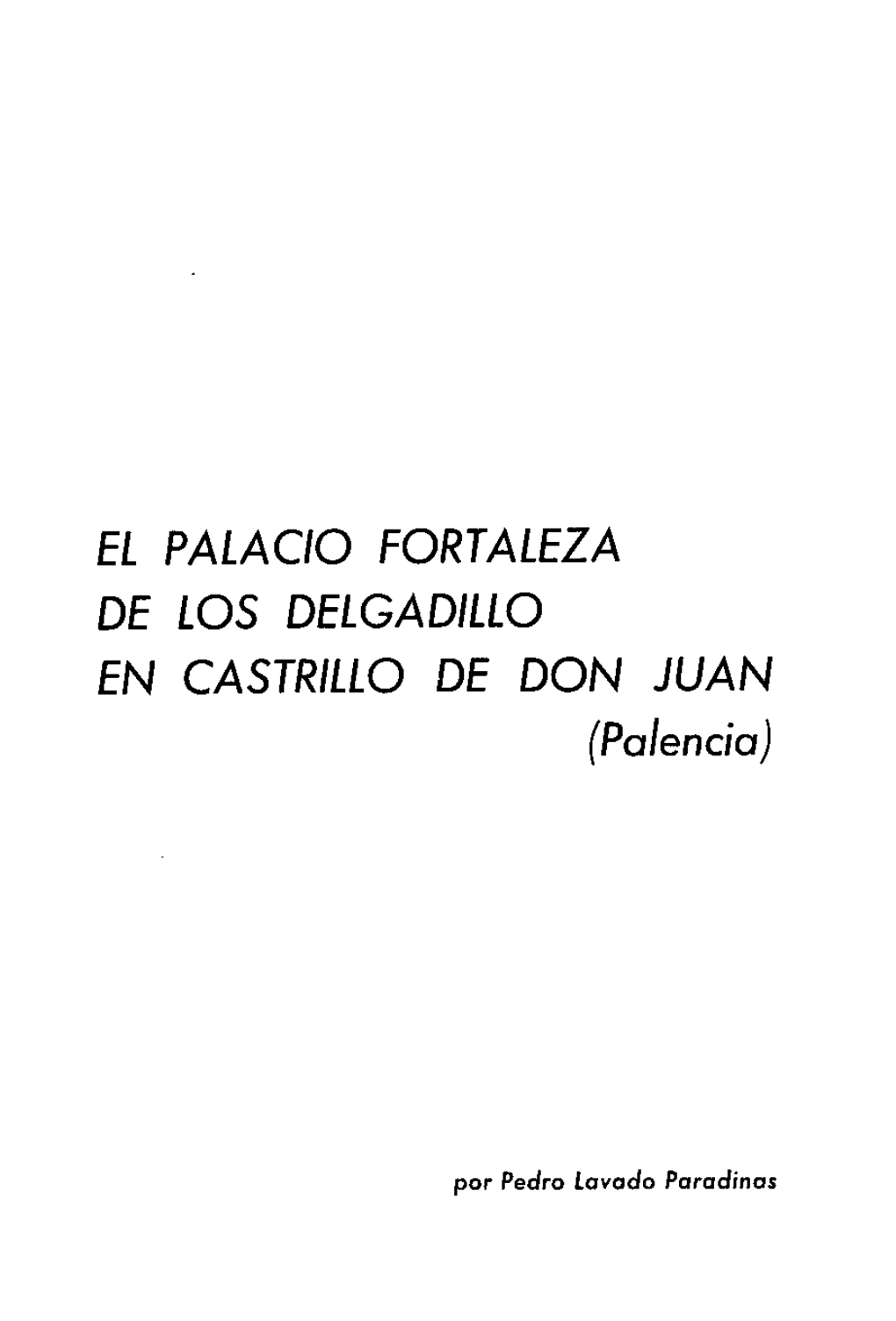 EL PALACIO FORTALEZA DE LOS DELGADILLO EN CASTRILLO DE DON JUAN (Palencia)