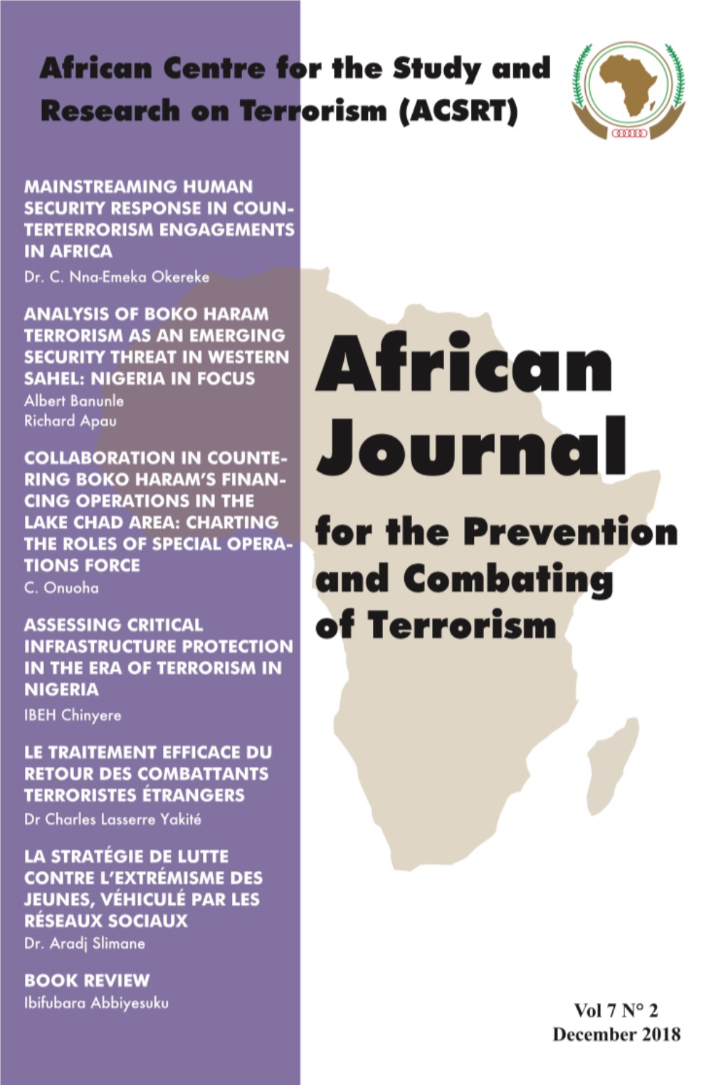 African Journal on Terrorism December 2018 E.Pdf (6.298Mb)