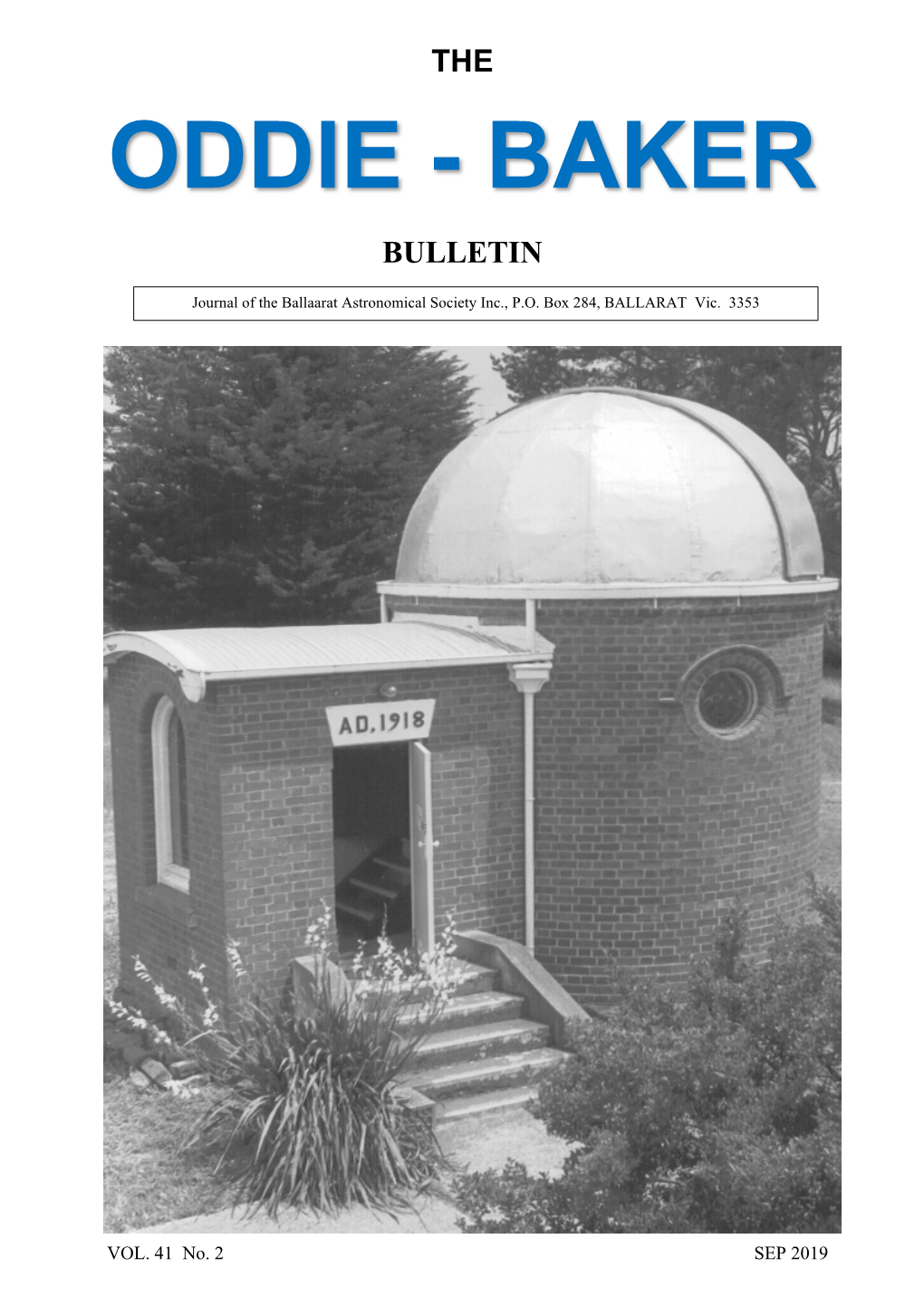 Ballaarat Astronomical Society Inc., P.O