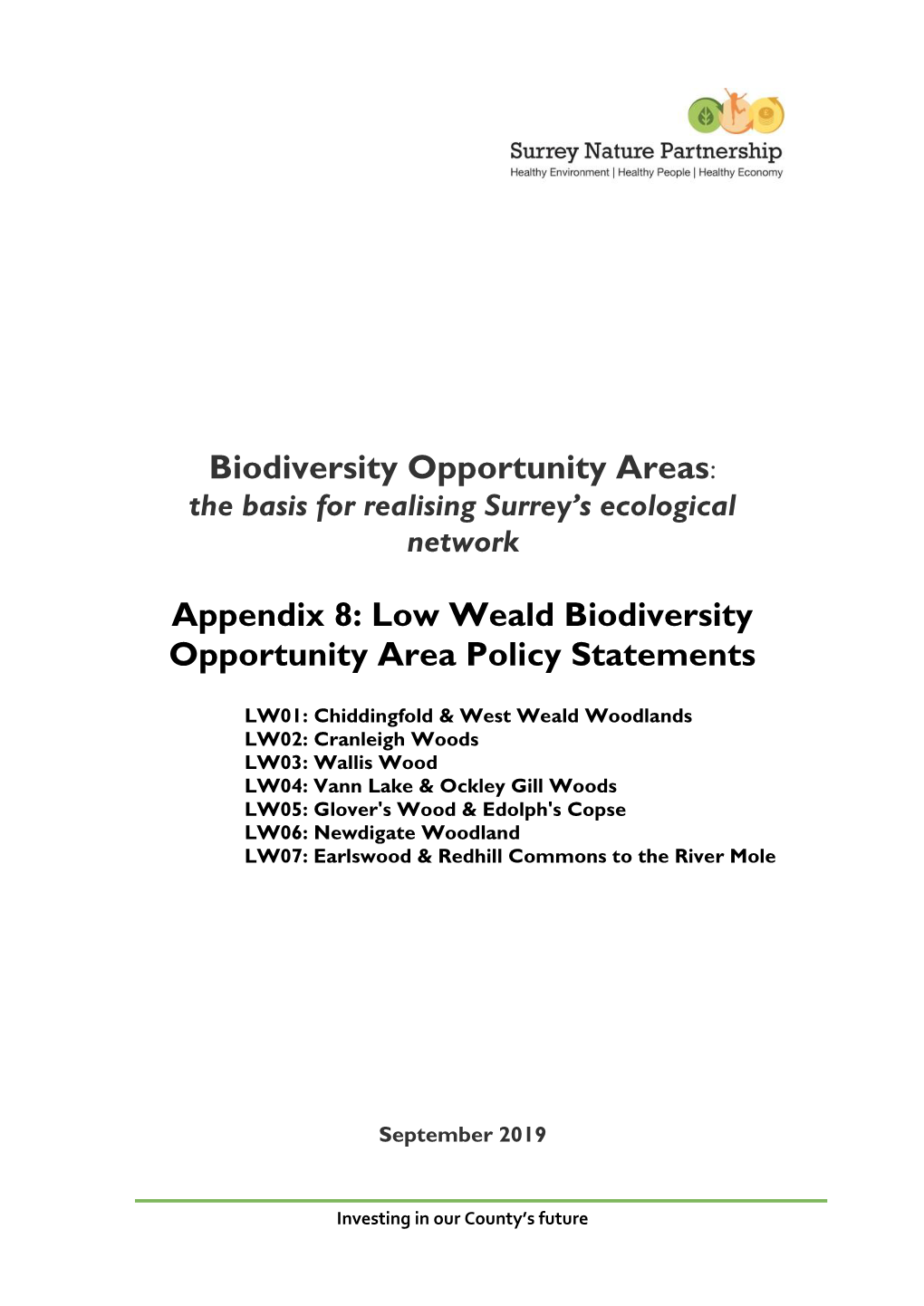 Low Weald Biodiversity Opportunity Areas