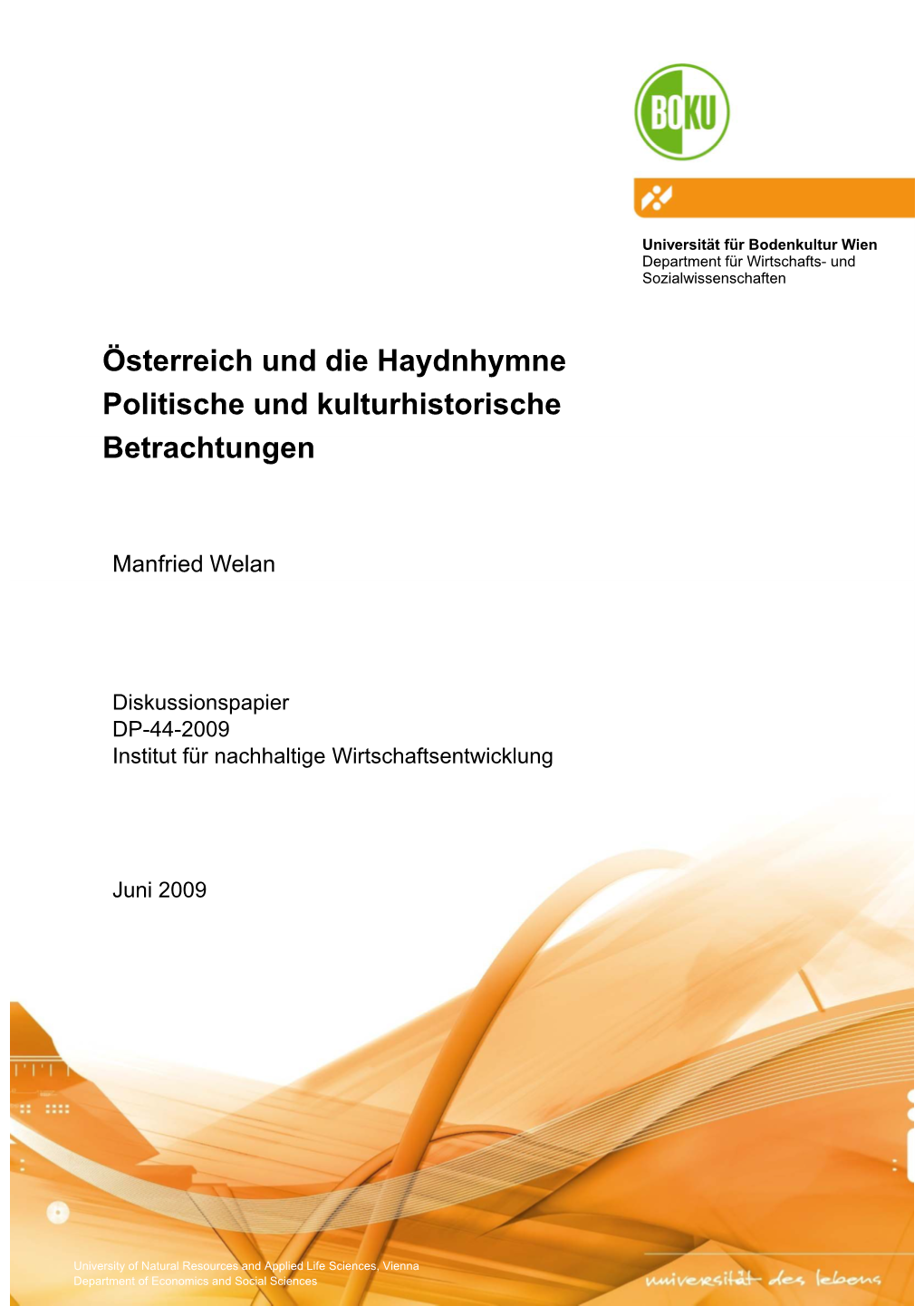 Österreich Und Die Haydnhymne Politische Und Kulturhistorische Betrachtungen