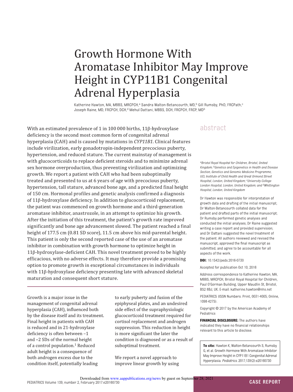 Growth Hormone with Aromatase Inhibitor May Improve Height In