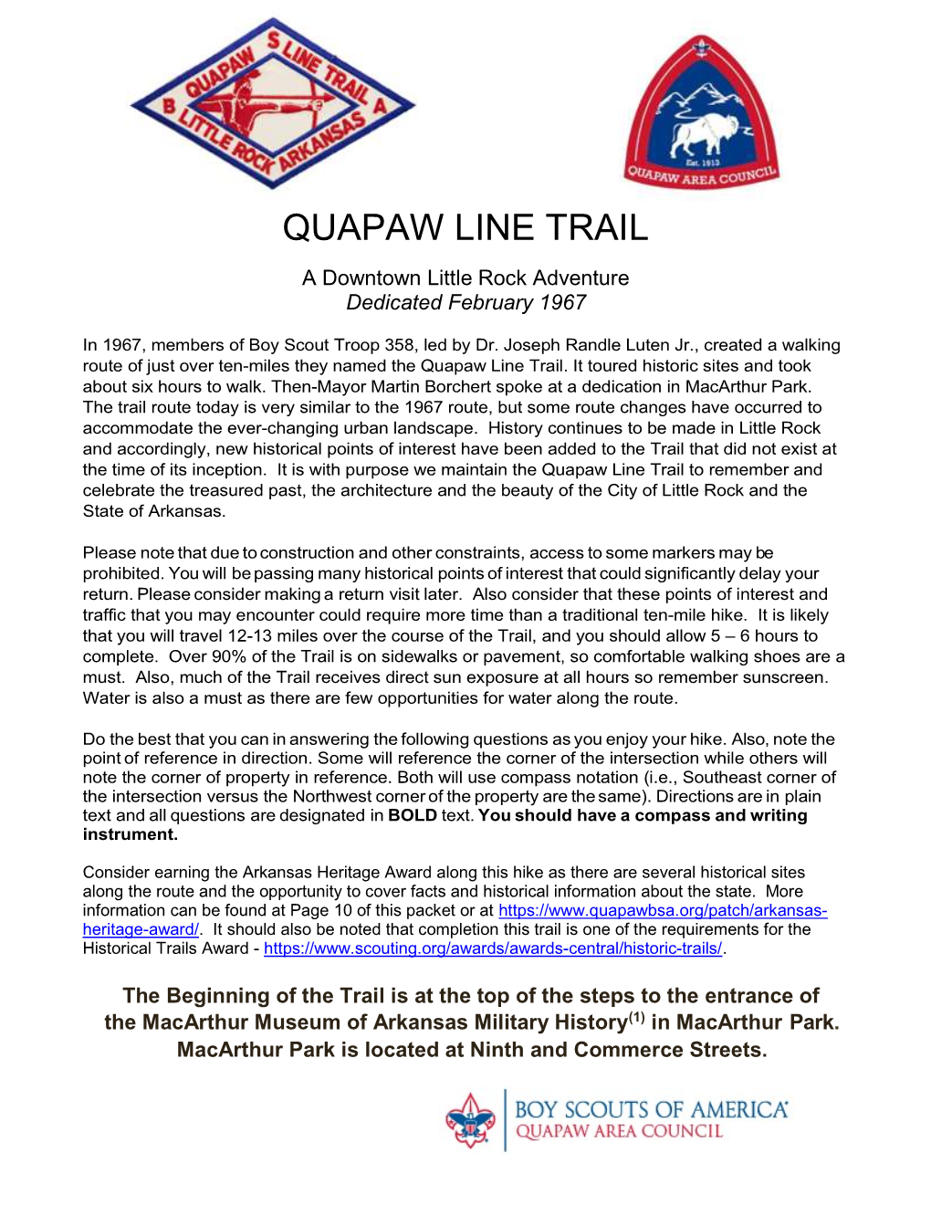 Quapaw Line Trail