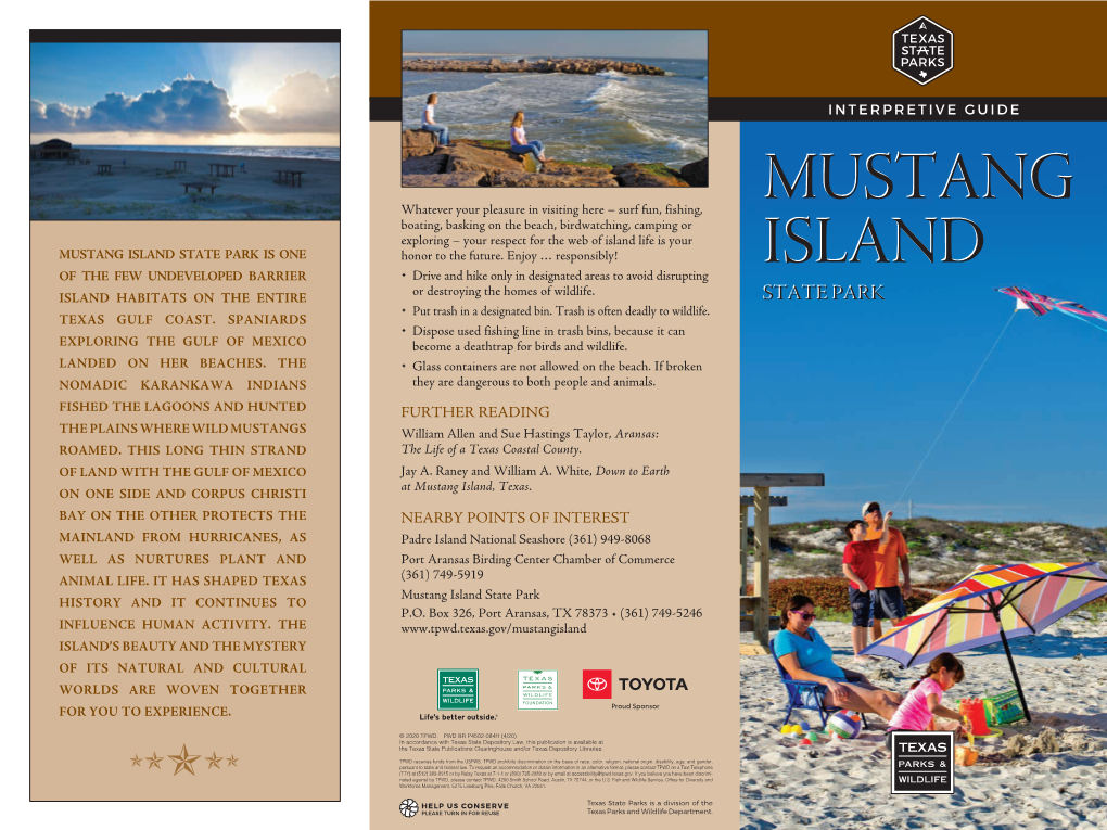 Mustang Island State Park Interpretive Guide