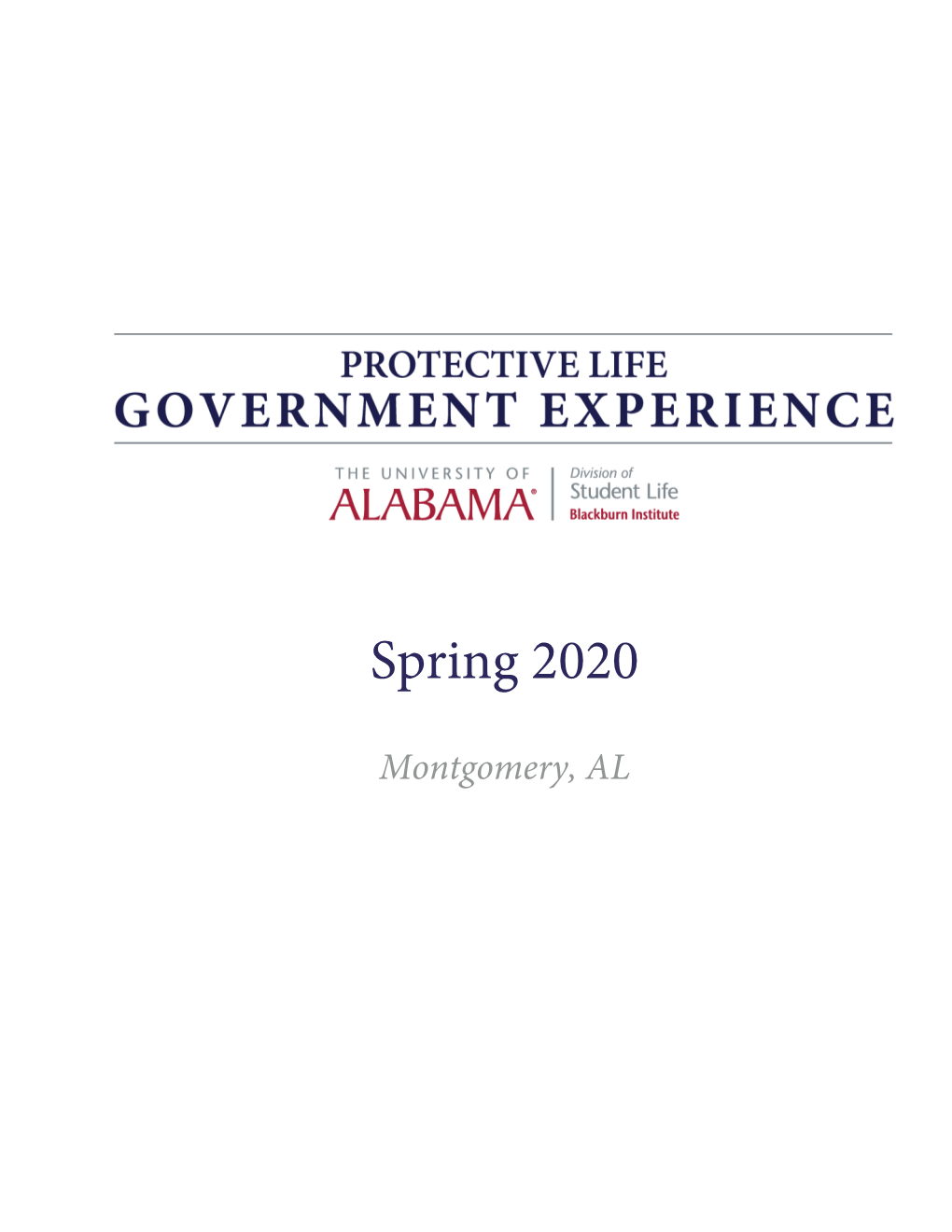 Spring 2020 Government Experience