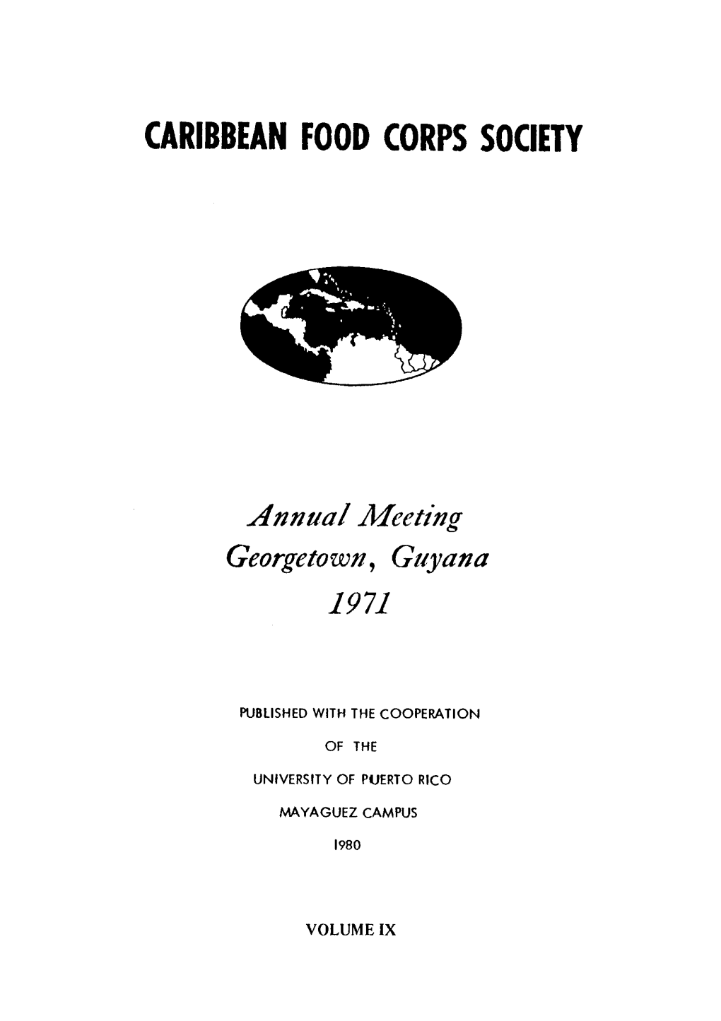 Annual Meeting Georgetown, Guyana 1911