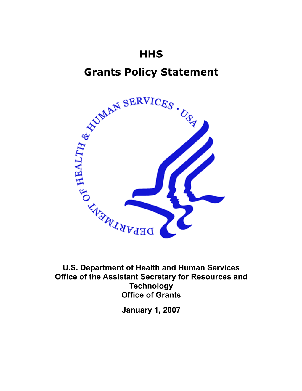HHS Grants Policy Statement