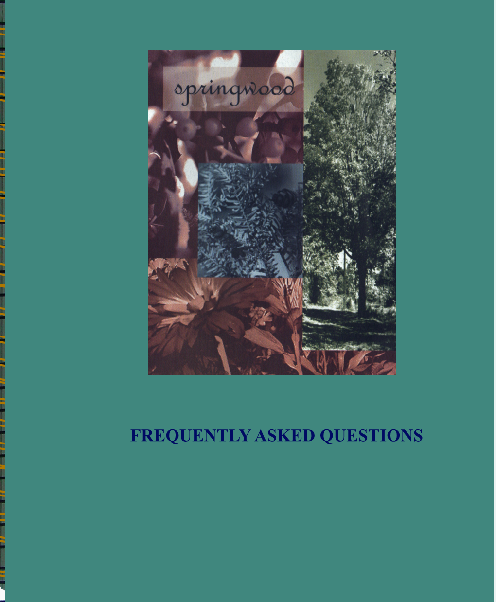 FREQUENTLY ASKED QUESTIONS TABLE of CONTENTS “Life Is Just a Bowl of Queries”