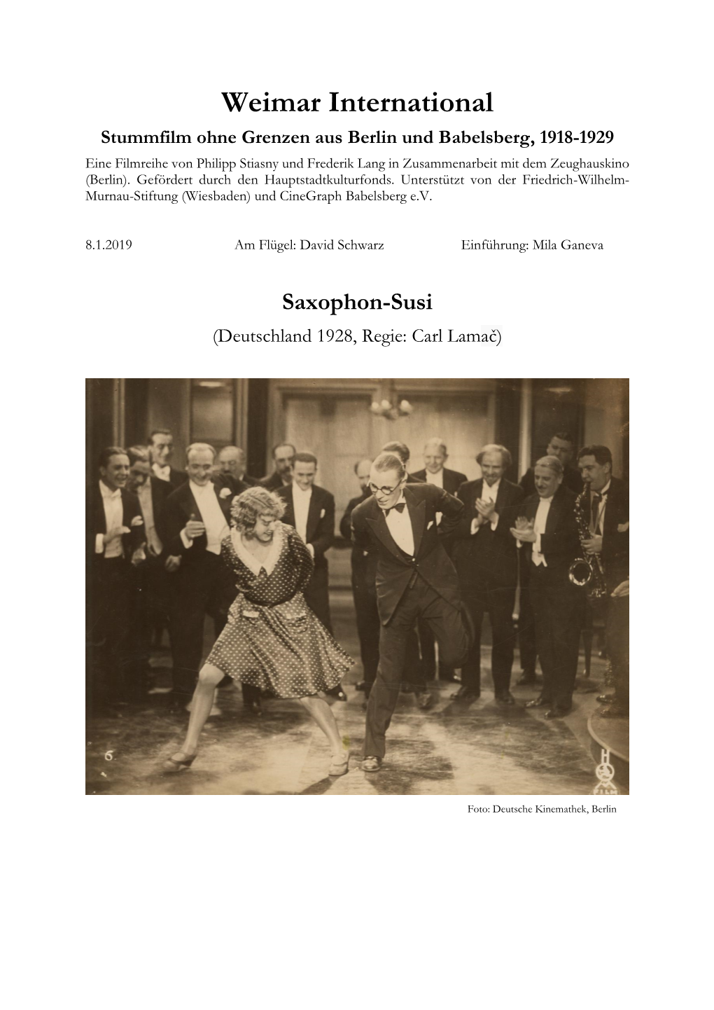 Saxophon-Susi (Deutschland 1928, Regie: Carl Lamač)