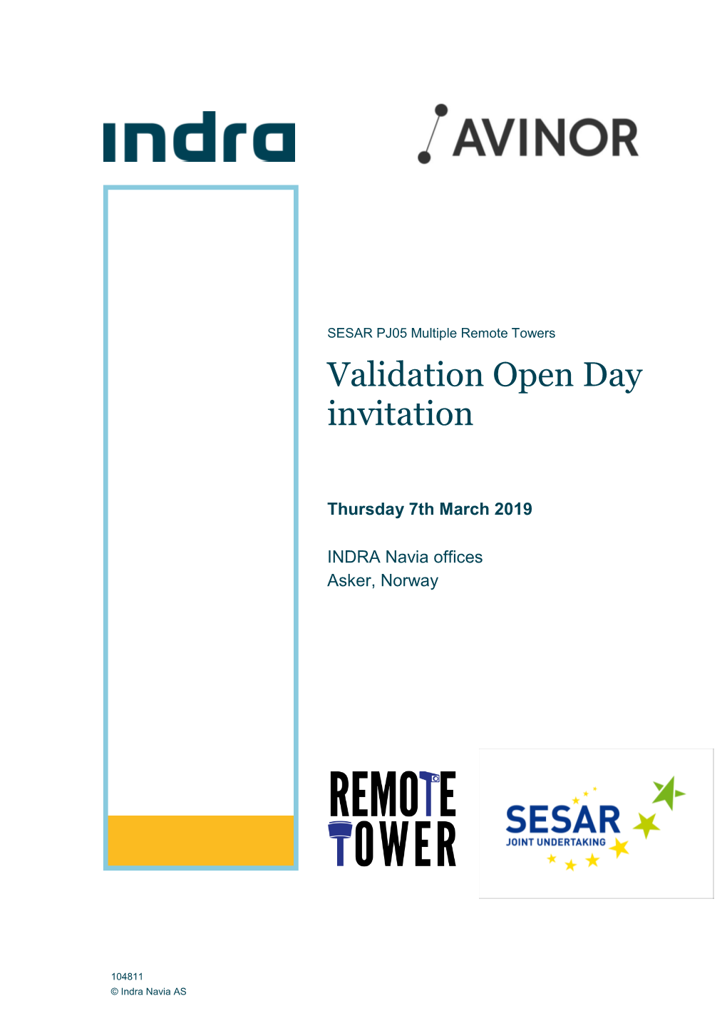 Validation Open Day Invitation