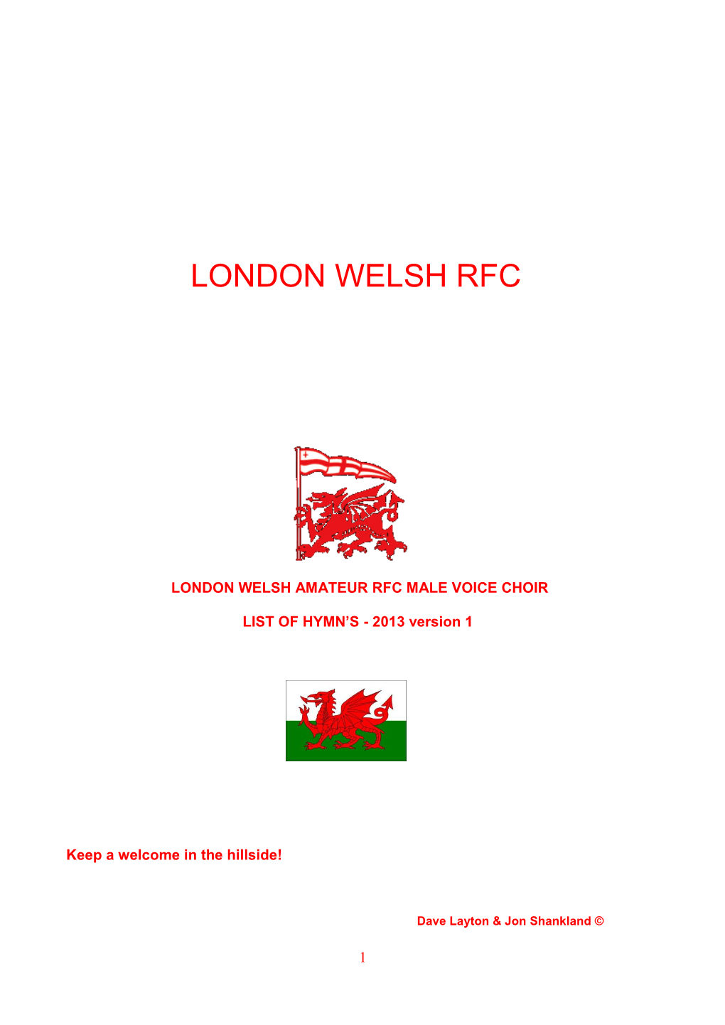 London Welsh Rfc