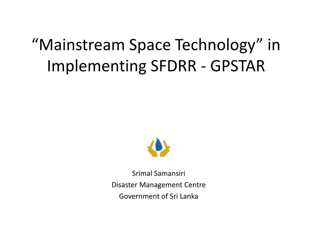 To Achieve Targets of SFDRR