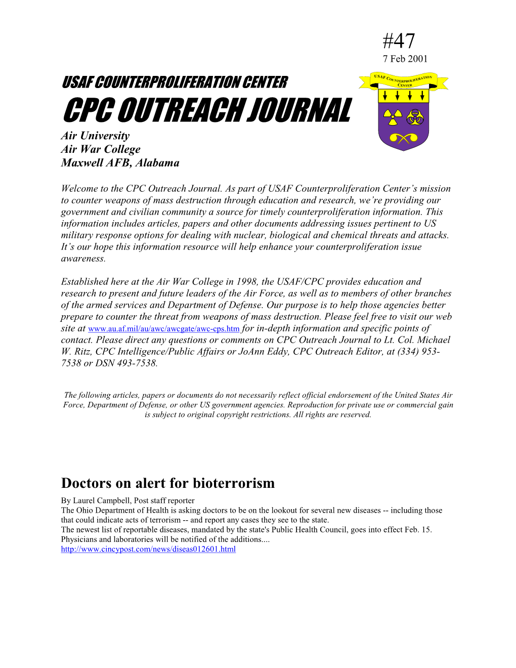 CPC Outreach Journal#47