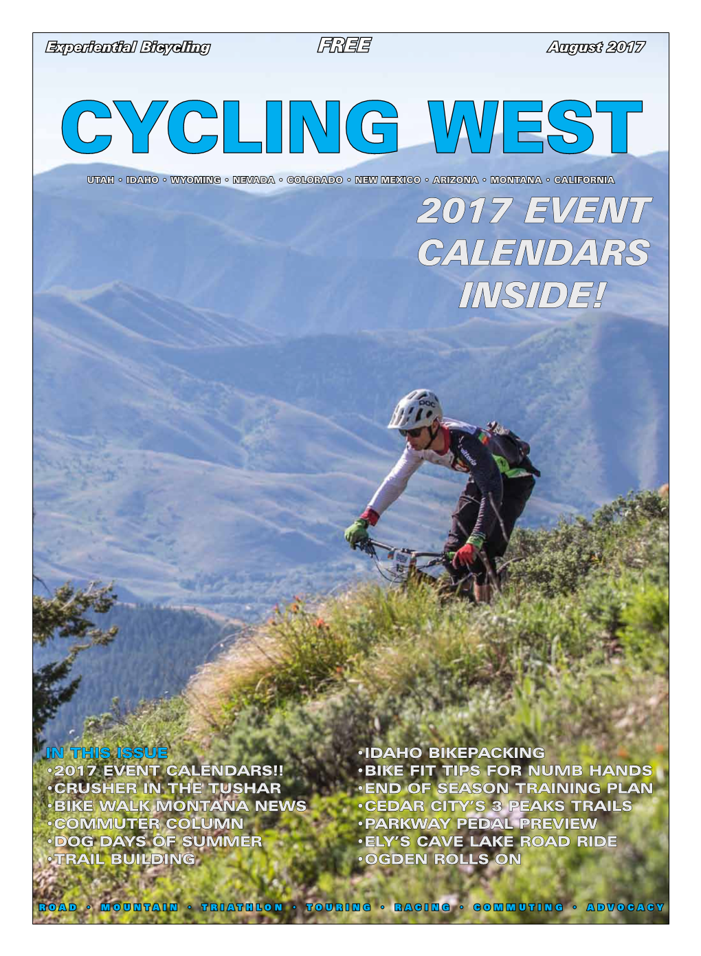 Cycling Utah and Cycling West Magazine August 2017 Issue