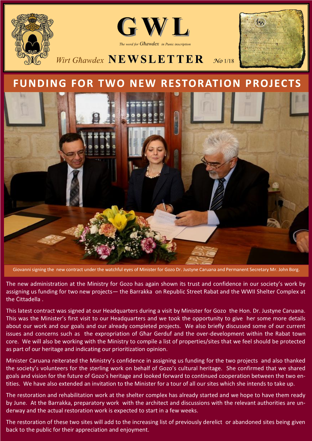 Funding for Two New Restoration Projects
