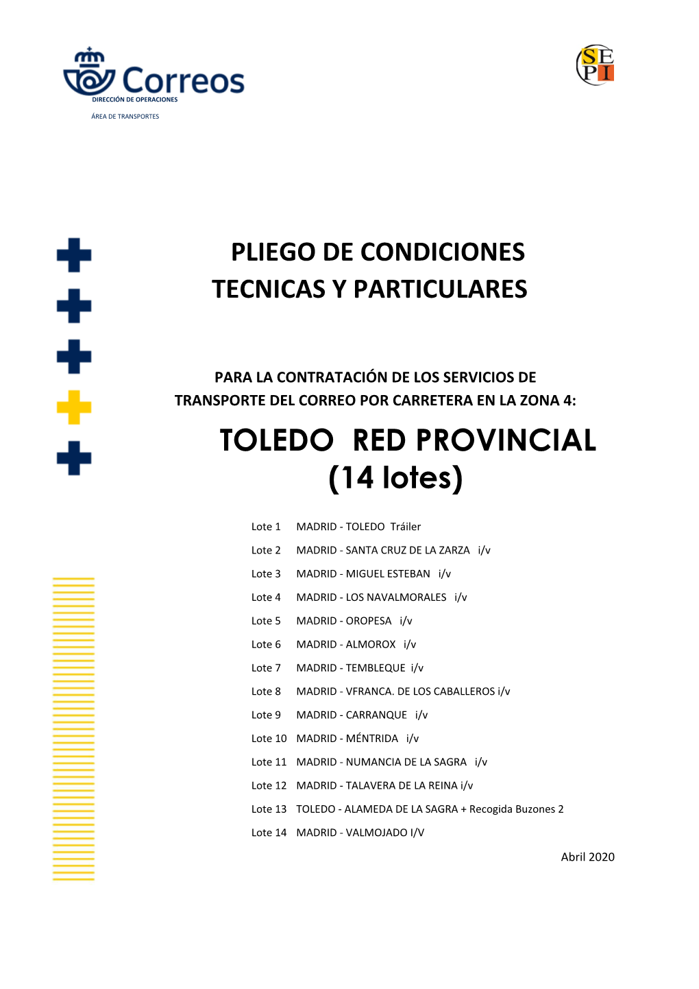 Pliego De Cláusulas Particulares