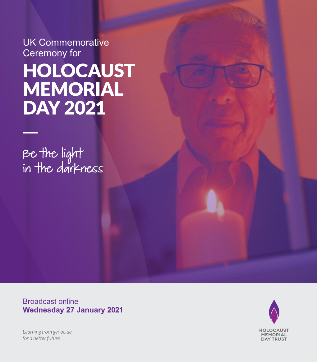 Holocaust Memorial Day 2021