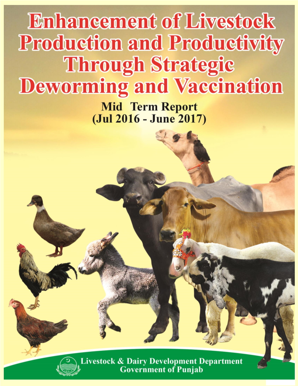 Enhancement of Livestock Production and Productivity Through Strategic Deworming and Vaccination Editorial Board
