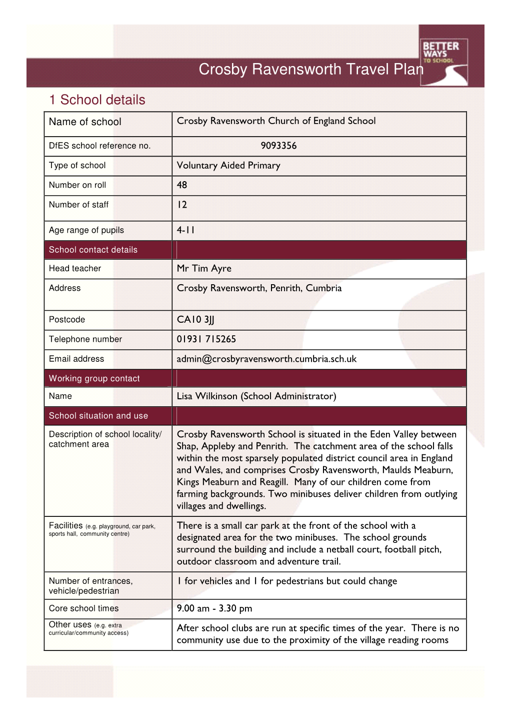 Crosby Ravensworth 2007-08