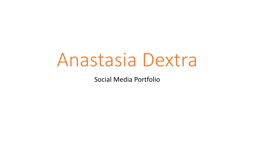 Social Media Portfolio About Me Services