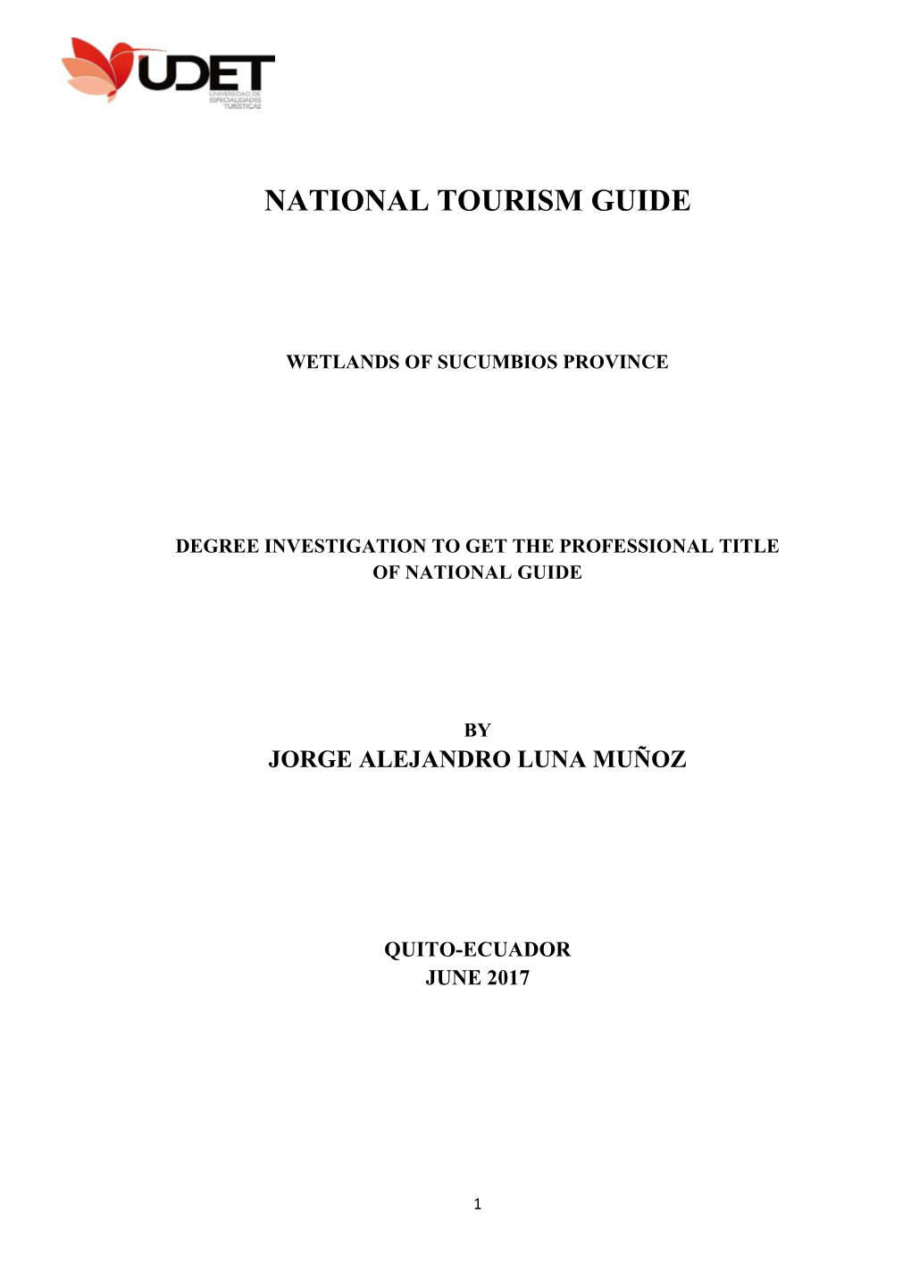 National Tourism Guide
