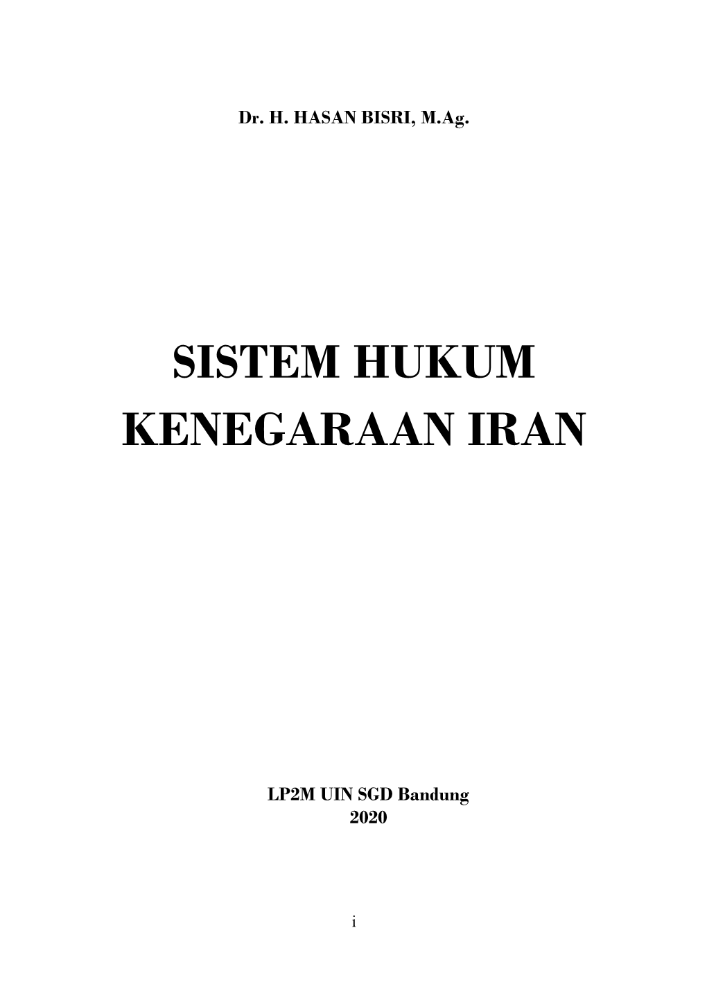Sistem Hukum Kenegaraan Iran