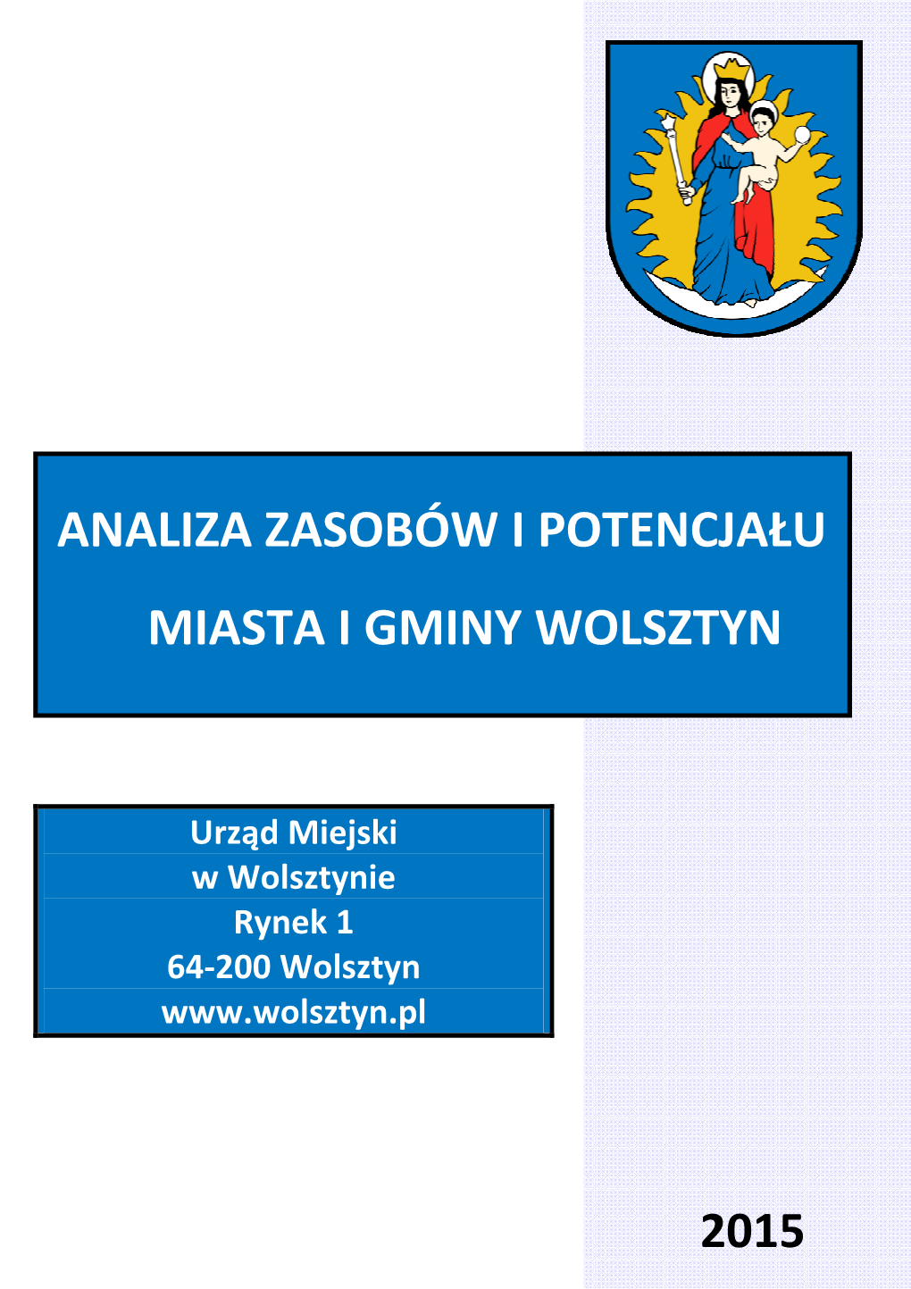 Analiza Zasobów I Potencjału Miasta I Gminy Wolsztyn