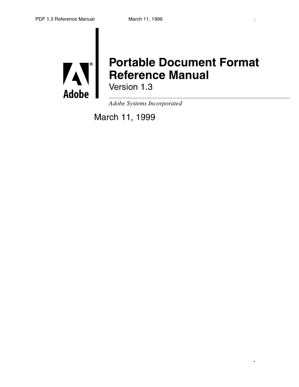 Portable Document Reference Manual, Version
