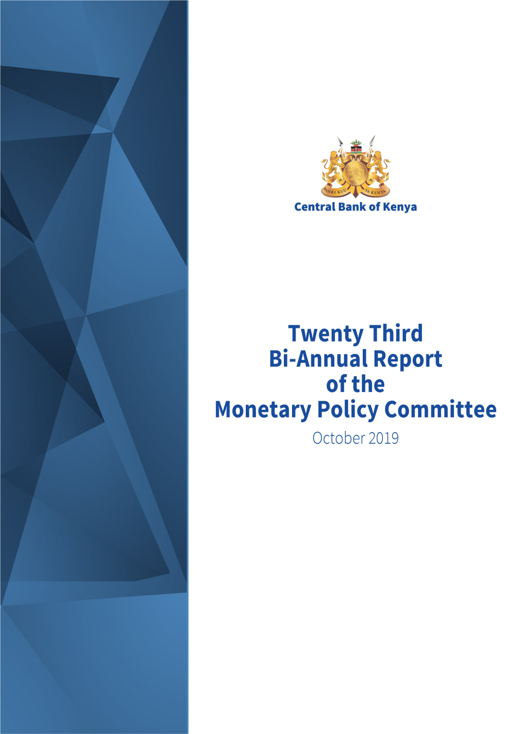 1307227992 23Rd Monetary Policy Committee Report, October 2019.Pdf