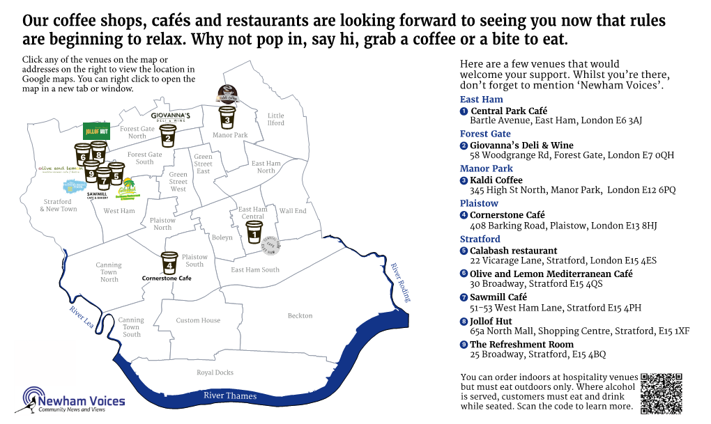 Our Coffee Shops, Cafés and Restaurants Are Looking Forward to Seeing You Now That Rules Are Beginning to Relax