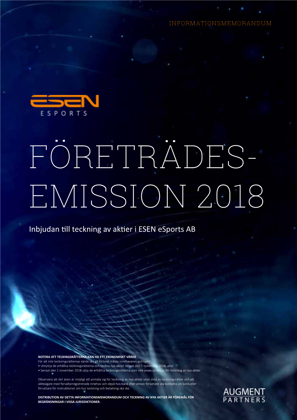 Företrädes- Emission 2018