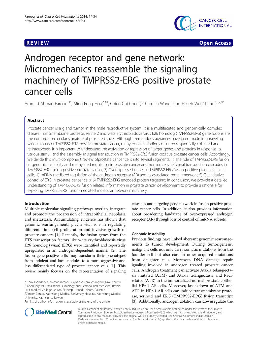 Androgen Receptor and Gene Network: Micromechanics Reassemble The