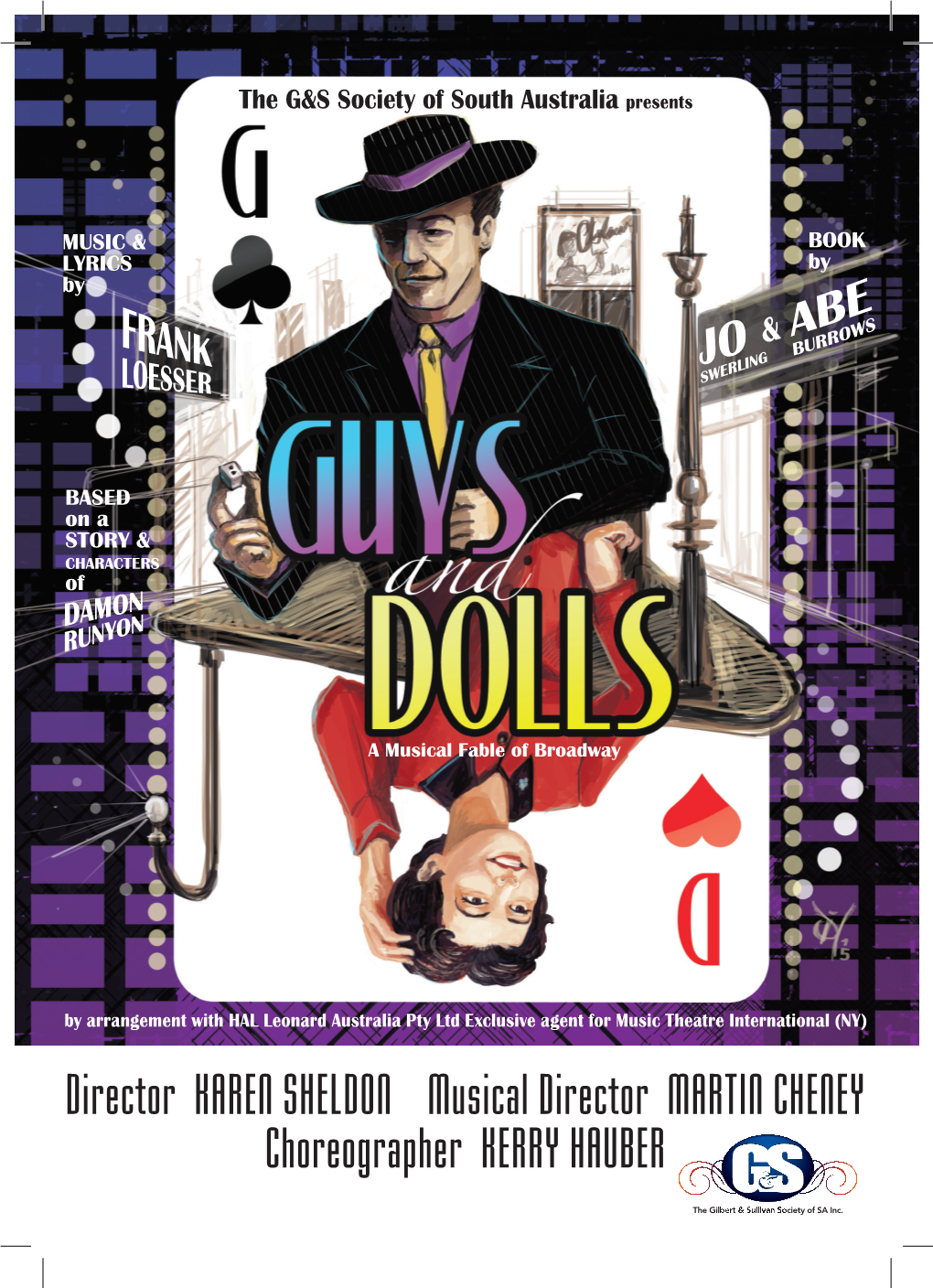 Guys & Dolls 2015 Programme PRINT