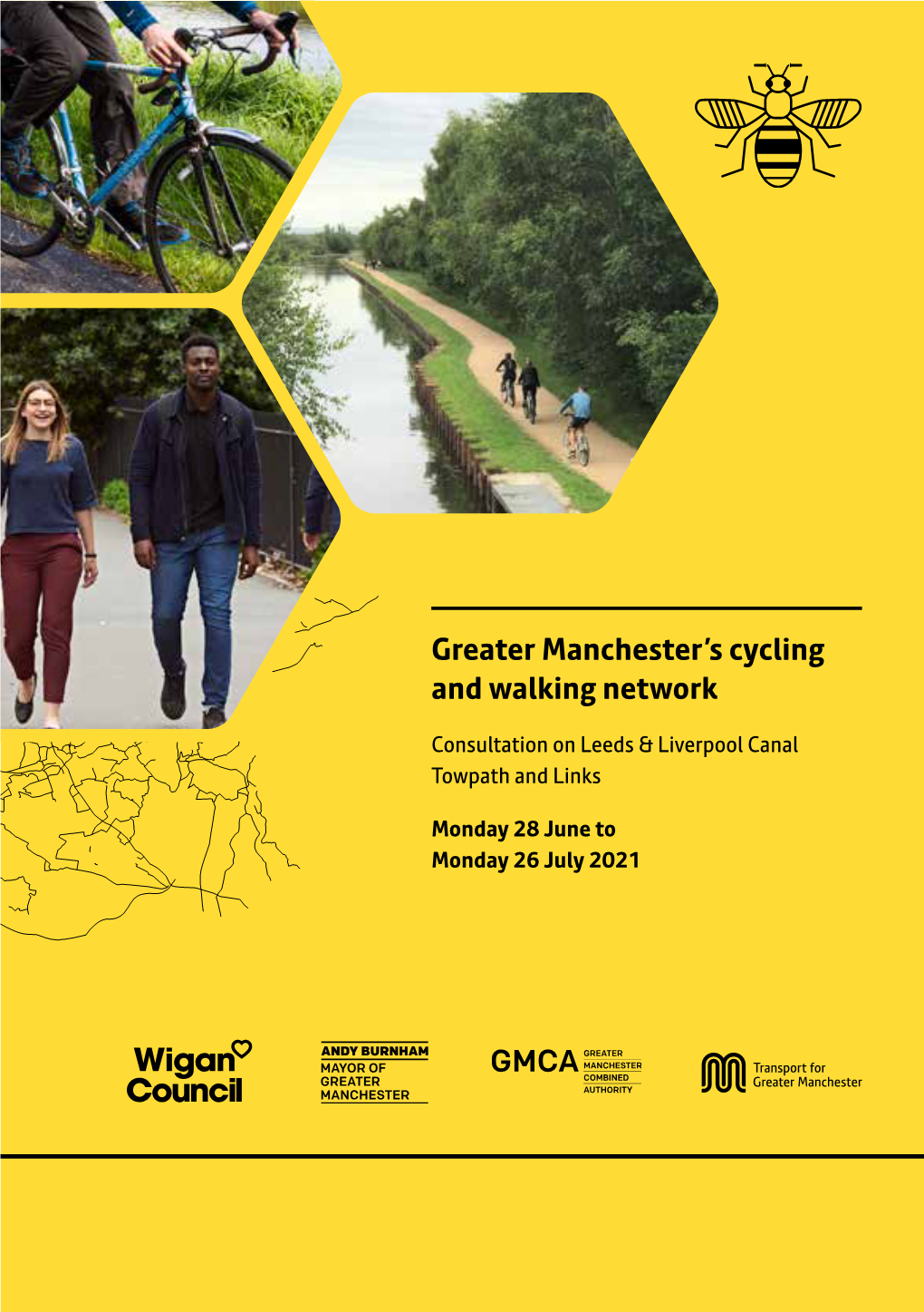 Bee Network Wigan Leeds-Liverpool Canal Consultation Leaflet