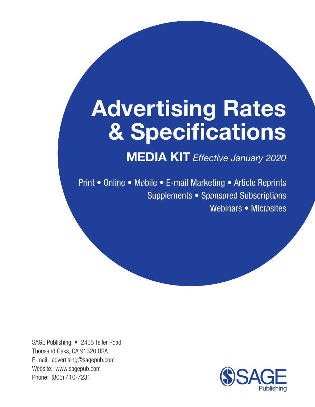 Advertising Rates & Specifications