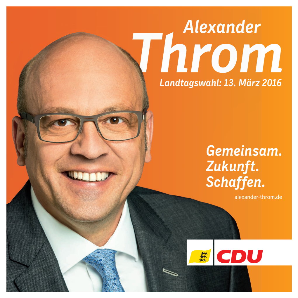 Alexander Throm Landtagswahl: 13