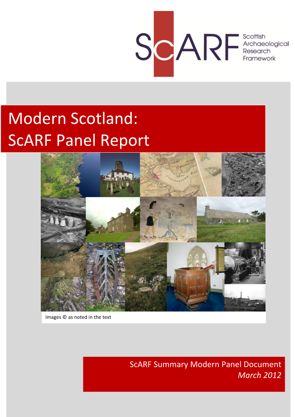 Modern Scotland: Scarf Panel Report