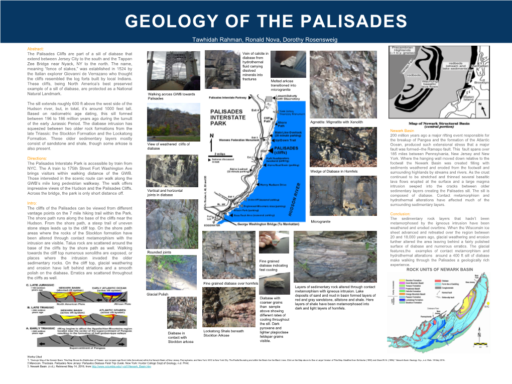 Geology of the Palisades