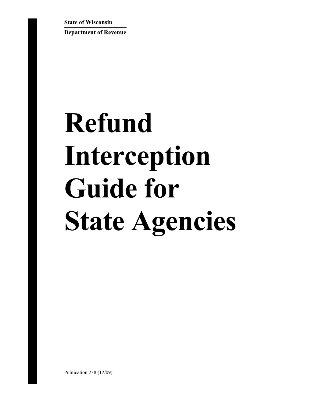Pub 238 Refund Interception Guide for State Agencies