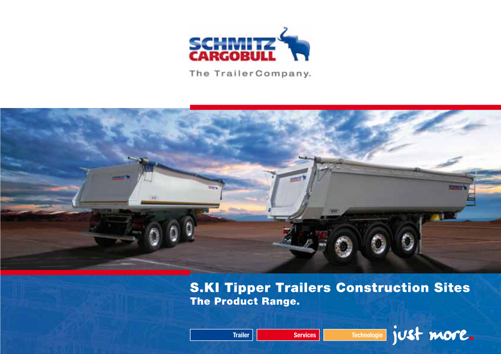 S.KI Tipper Trailers Construction Sites the Product Range
